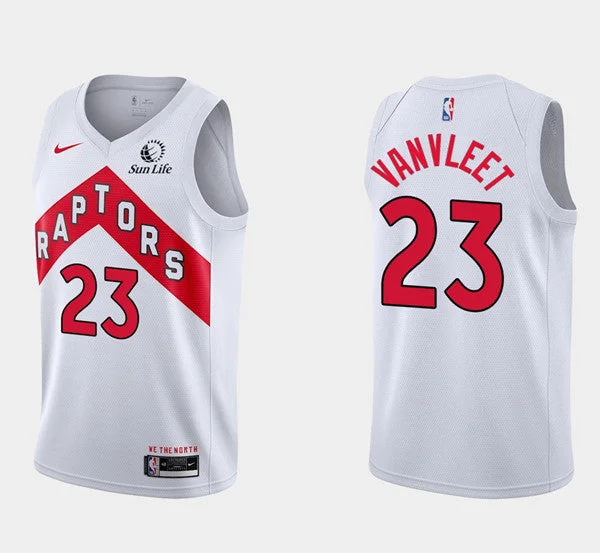 Men's Toronto Raptors #23 Fred Vanvleet White 2020/21 Icon Swingman Stitched Basketball Jersey