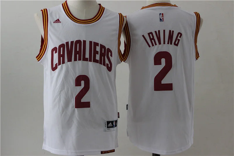 Cavaliers 2 Kyrie Irving White Swingman Basketball Jersey