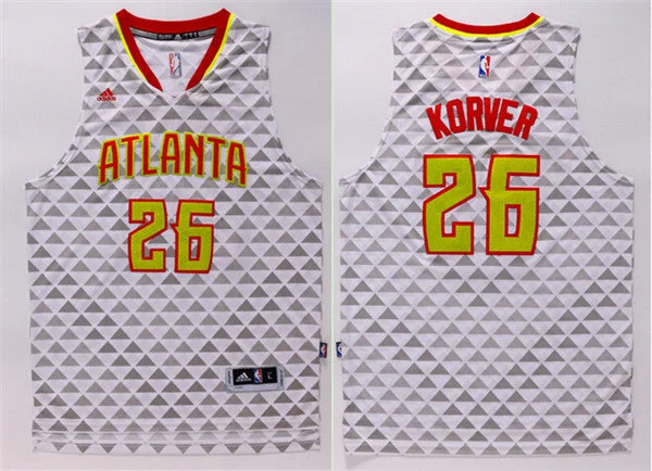 Hawks 26 Kyle Korver White Swingman Basketball Jersey