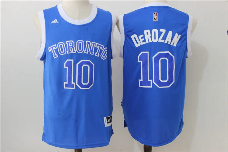 Raptors 10 DeMar DeRozan Blue Swingman Basketball Jersey