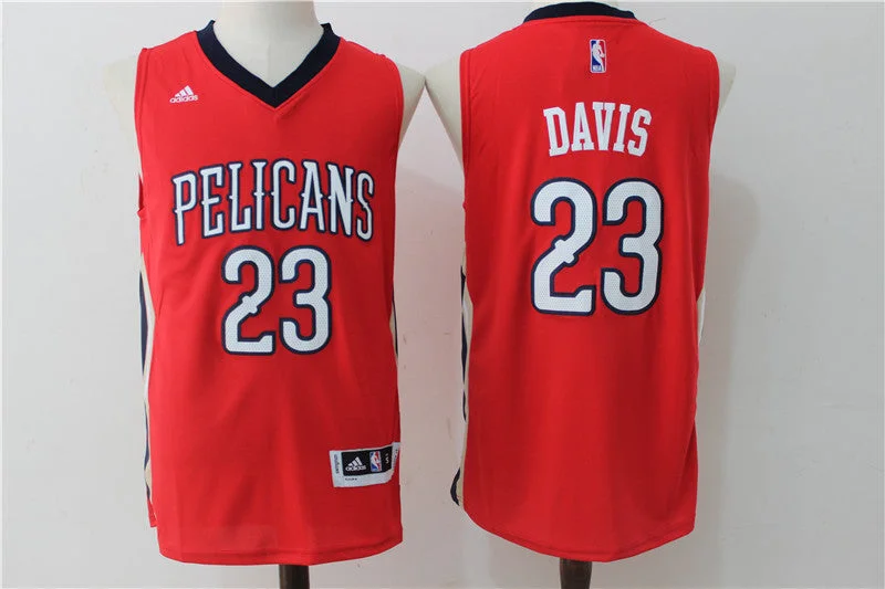 Pelicans 23 Anthony Davis Red Swingman Basketball Jersey