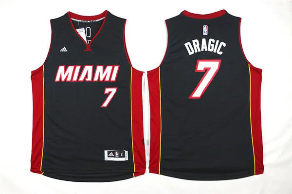 Heat 7 Goran Dragic Black Swingman Basketball Jersey