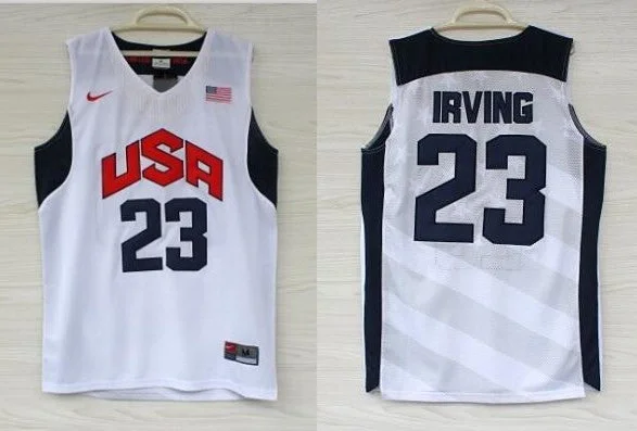 USA 23 Kyrie Irving White 2012 Olympic Basketball Team Basketball Jersey