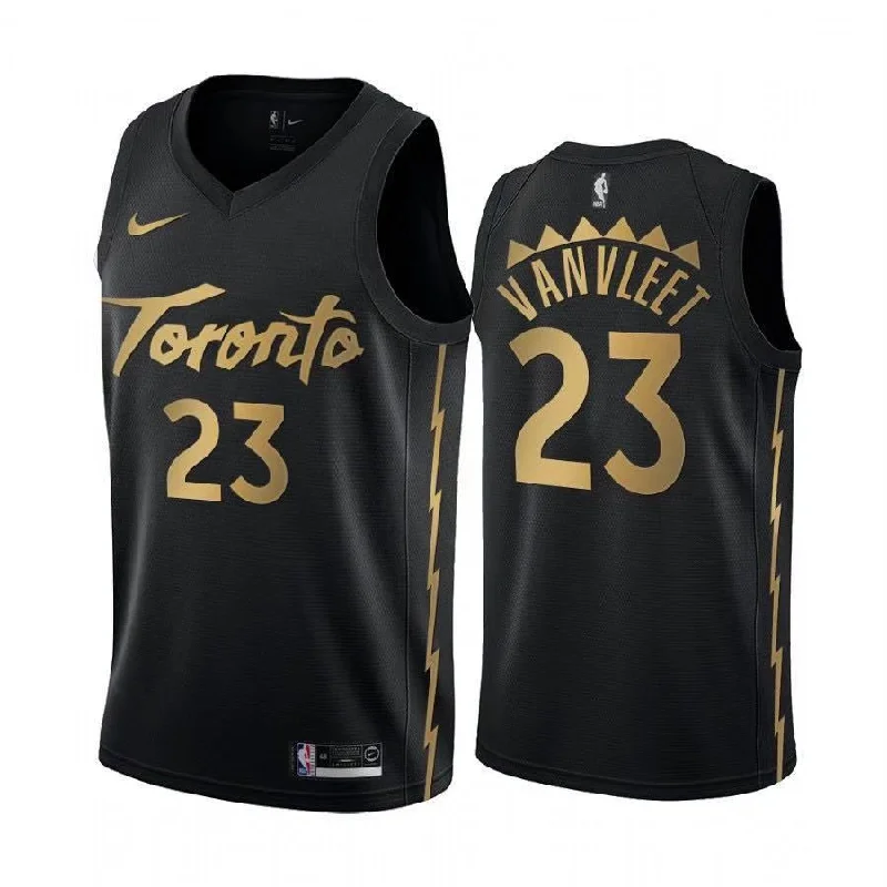 Men's Toronto Raptors #23 Fred VanVleet Black 2019 City Edition Stitched Basketball Jersey