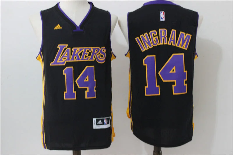 Lakers 14 Brandon Ingram Black Swingman Basketball Jersey