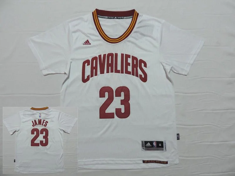 Cavaliers 23 James White Short Sleeve 2014-15 Swingman Basketball Jersey