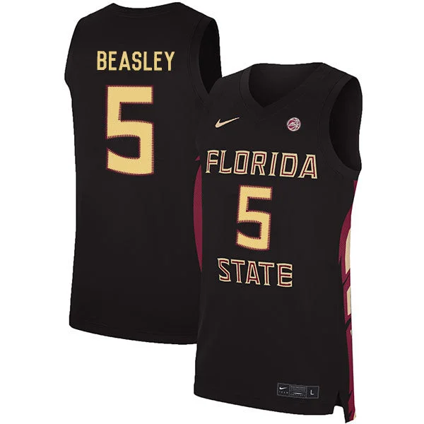 Florida State Seminoles 5 Malik Beasley Black Basketball College Basketball Jersey