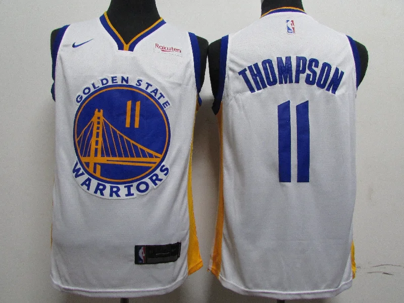 Warriors 11 Klay Thompson White 2020 New Swingman Basketball Jersey