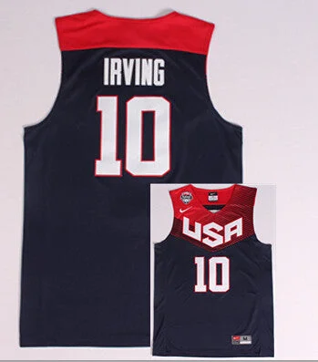 USA 10 Irving Blue 2014 Basketball Jerseys