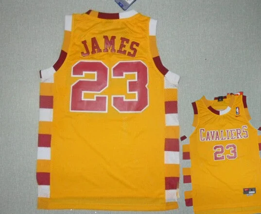 Cavaliers 23 James Yellow Classic Basketball Jerseys