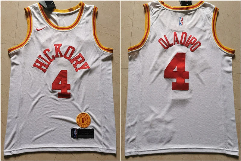 Pacers 4 Victor Oladipo White Swingman Basketball Jersey