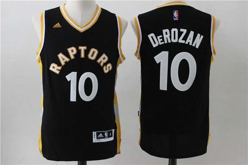 Raptors 10 DeMar DeRozan Black Alternate Swingman Basketball Jersey