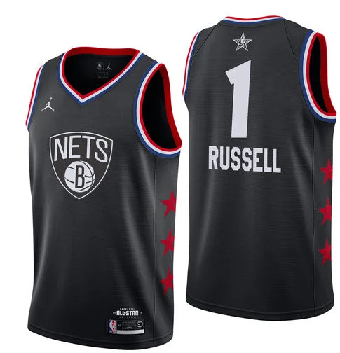 Nets 1 D'Angelo Russell Black 2019 All-Star Game Jordan Brand Swingman Basketball Jersey