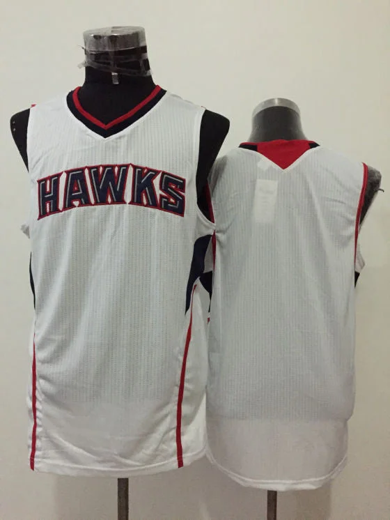 Hawks White New Revolution 30 Basketball Jersey