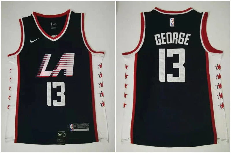 Clippers 13 Paul George Navy City Edition Swingman Basketball Jersey