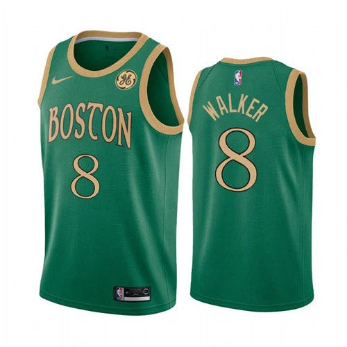 Men's Boston Celtics #8 Kemba Walker Green 2019 City Edition Swingman Stitched Basketball Jersey