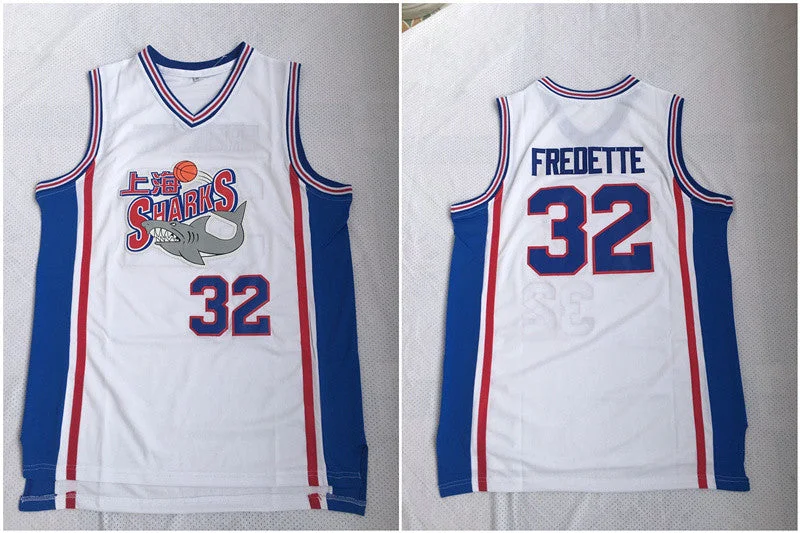 Shanghai Sharks 32 Jimmer Fredette White Stitched Basketball Basketball Jersey