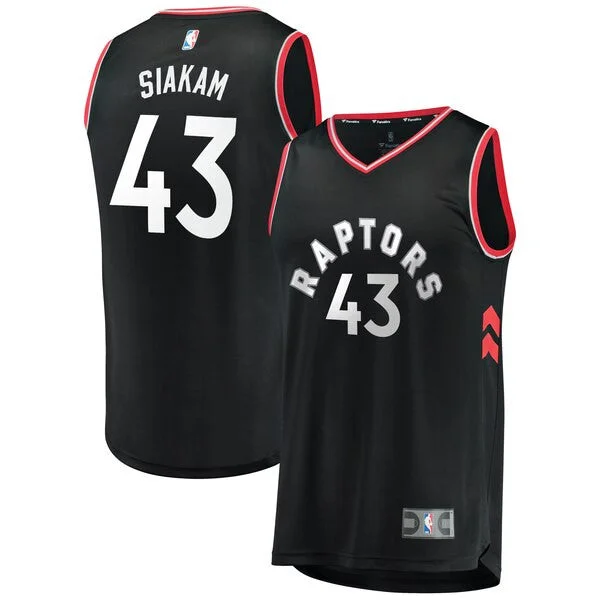 Men's Toronto Raptors #43 Pascal Siakam Black Stitched Basketball Jersey