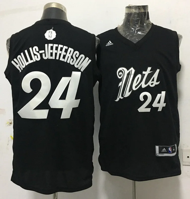 Nets 24 Rondae Hollis Jefferson Black 2016 Christmas Day Swingman Basketball Jersey