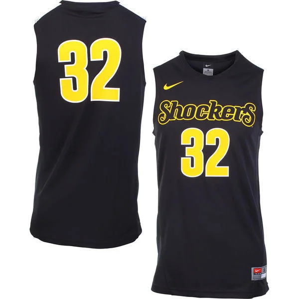 Wichita State Shockers #32 Black Basketball College Basketball Jersey