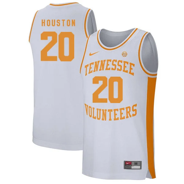 Tennessee Volunteers 20 Allan Houston White College Basketball Basketball Jersey