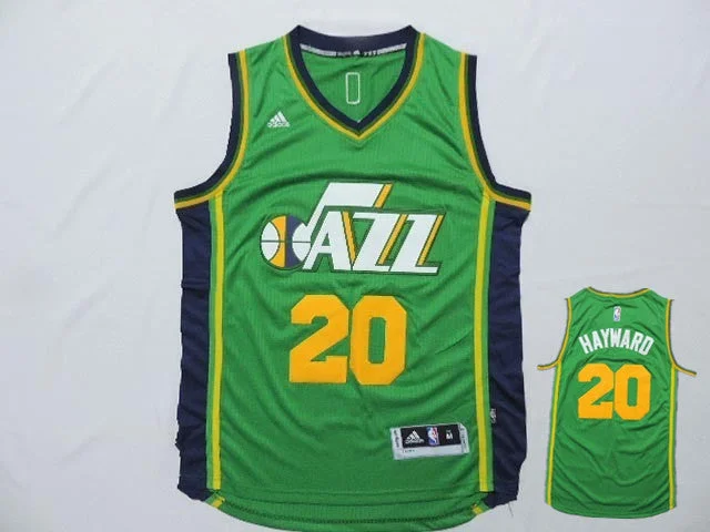 Jazz 20 Hayward Green New Revolution 30 Basketball Jerseys