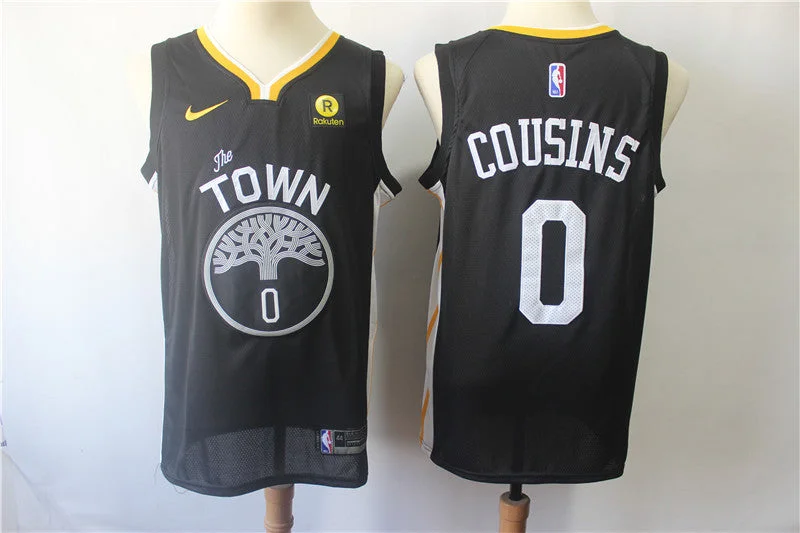 Warriors 0 DeMarcus Cousins Black City Edition Swingman Basketball Jersey