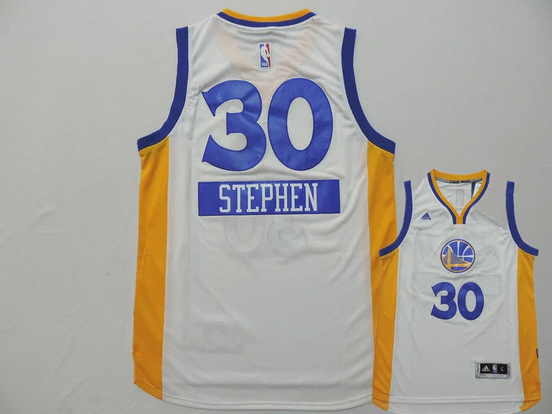 Warriors 30 Stephen Curry White 2014-15 Christmas Day Swingman Basketball Jerseys