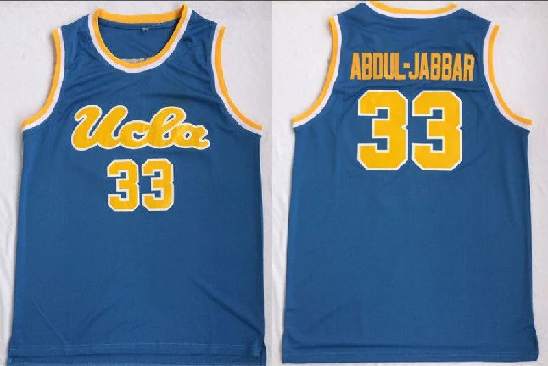 UCLA Bruins 33 Kareem Abudul-Jabbar Blue College Basketball Basketball Jersey