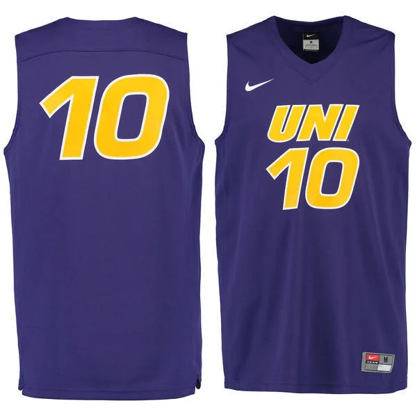 UNI #10 Purple Basketball College Basketball Jersey