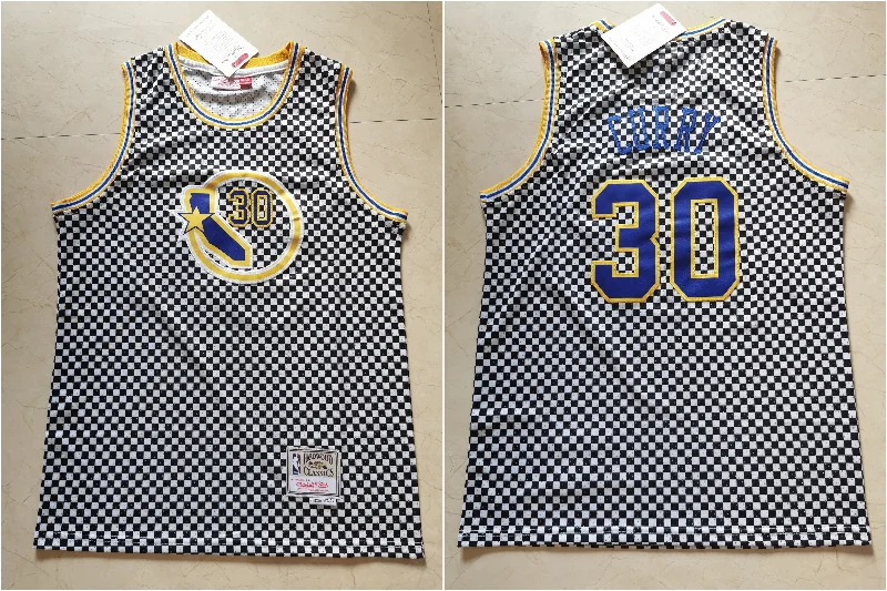 Warriors 30 Stephen Curry White Hardwood Classics Basketball Jersey