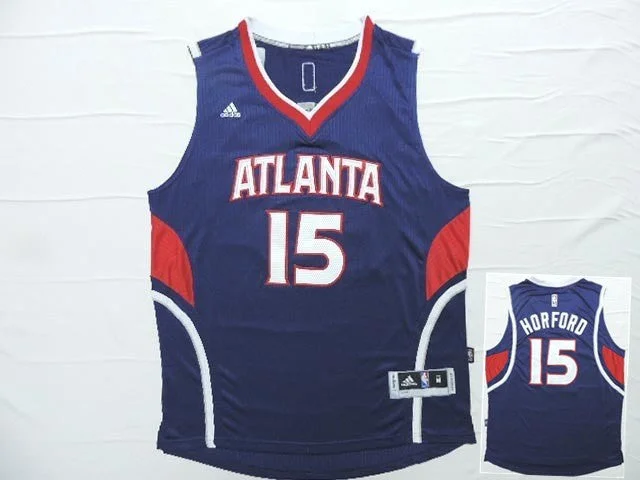 Hawks 15 Horford Blue New Revolution 30 Basketball Jersey