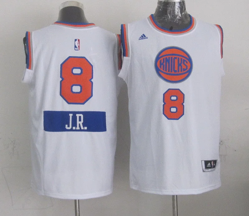 Knicks 8 JR Smith White 2014-15 Christmas Day Swingman Basketball Jerseys