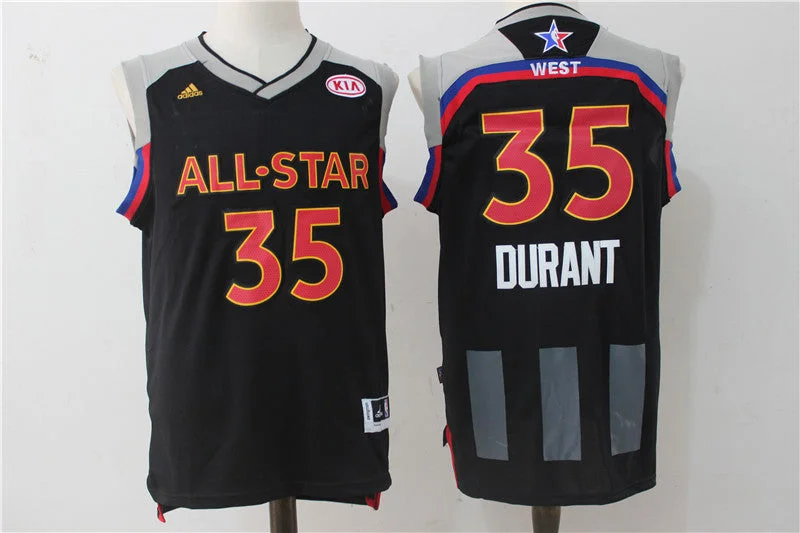 Warriors 35 Kevin Durant Charcoal 2017 All-Star Game Swingman Basketball Jersey