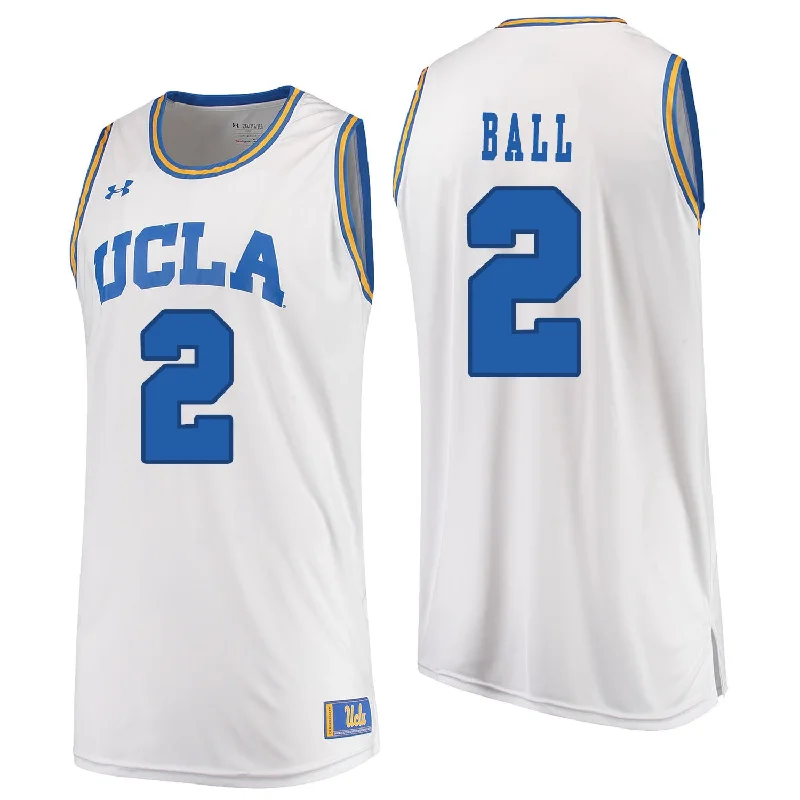 UCLA Bruins 2 Lonzo Ball White College Basketball Basketball Jersey