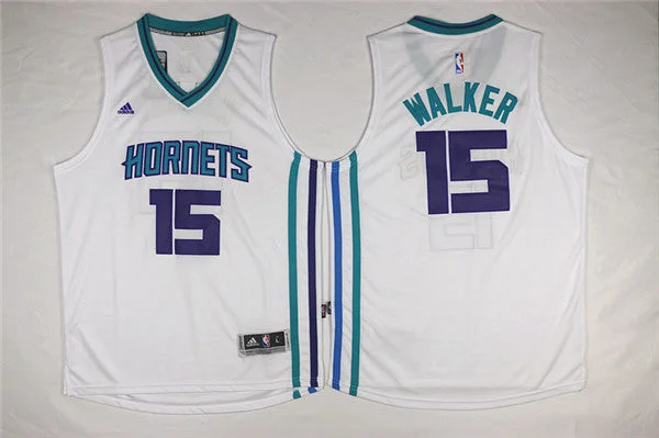 Hornets 15 Kemba Walker White Swingman Basketball Jersey