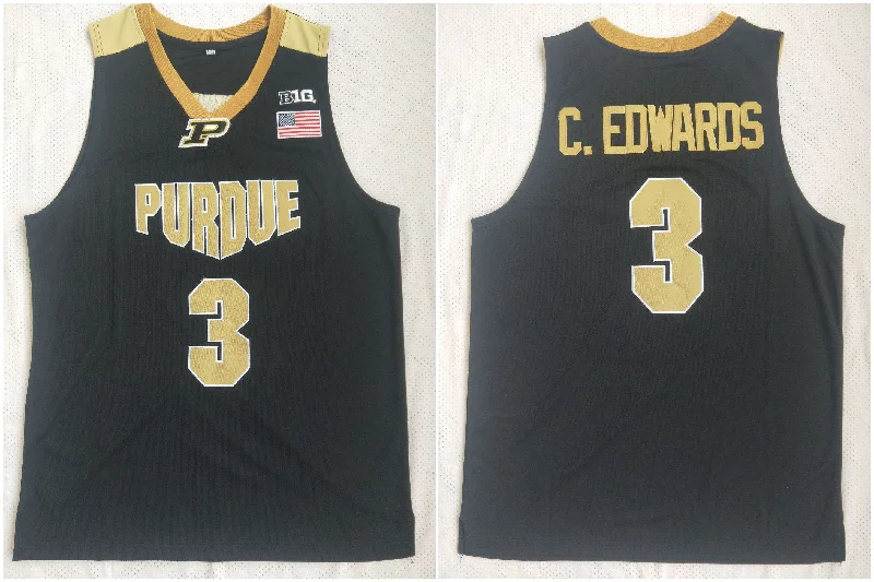 Purdue 3 Carsen Edwards Black College Basketball Basketball Jersey