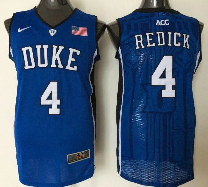 Duke Blue Devils 4 J.J. Redick Blue Basketball College Basketball Jersey