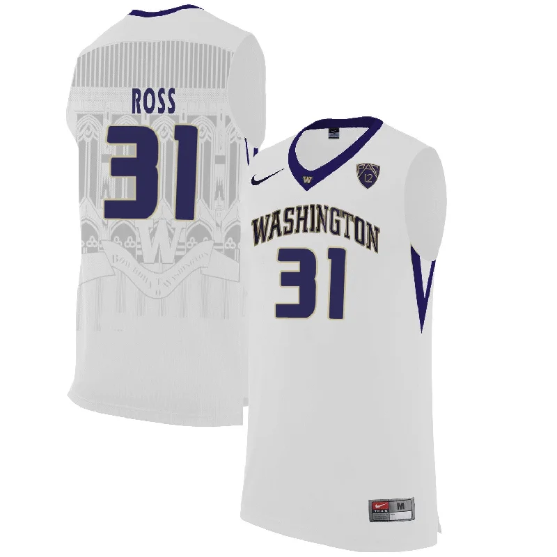 Washington Huskies 31 Terrence Ross White College Basketball Basketball Jersey