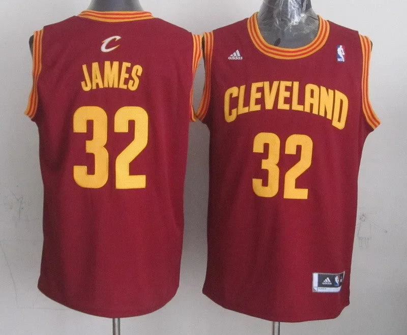 Cavaliers 32 James Red New Revolution 30 Basketball Jerseys