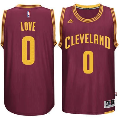 Cavaliers 0 Kevin Love Red New Revolution 30 Swingman Basketball Jersey