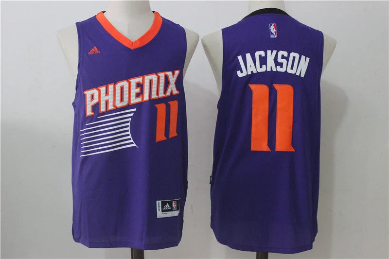 Men's Phoenix Suns #11 Josh Jackson Purple Stitched Basketball Jersey