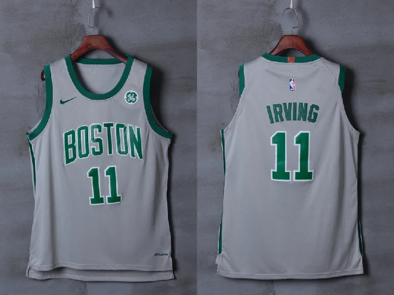 Celtics 11 Kyrie Irving Gray City Edition Authentic Basketball Jersey