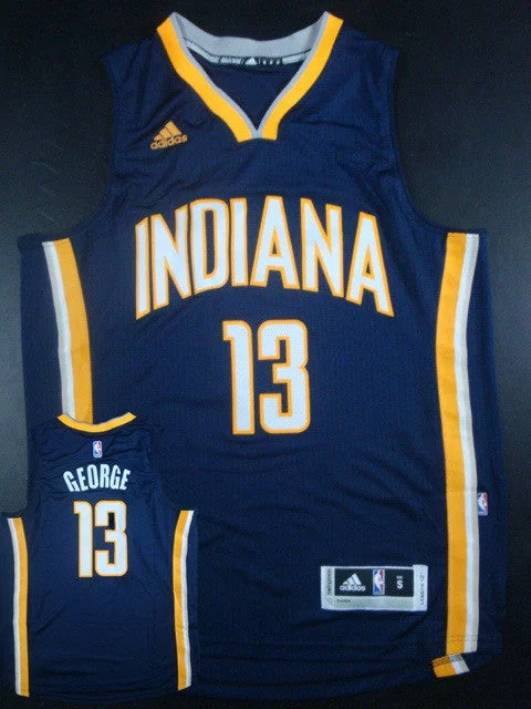 Pacers 13 Paul George Blue Swingman Basketball Jersey